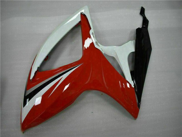 2006-2007 White Red Glossy Black Stripe Suzuki GSXR 600/750 Motorcycle Fairings Canada