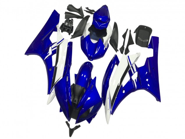 2006-2007 Blue White Black Yamaha YZF R6 Motorcycle Fairings Canada