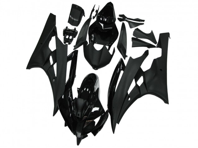 2006-2007 Glossy Black Matte Black Yamaha YZF R6 Motorcycle Fairing Canada