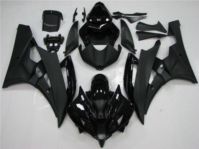 2006-2007 Glossy Black Matte Black Yamaha YZF R6 Motorcycle Fairing Canada