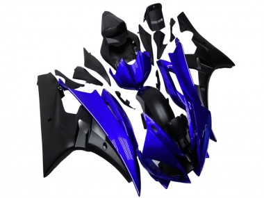 2006-2007 Blue Matte Black Yamaha YZF R6 Motorcycle Fairing Canada