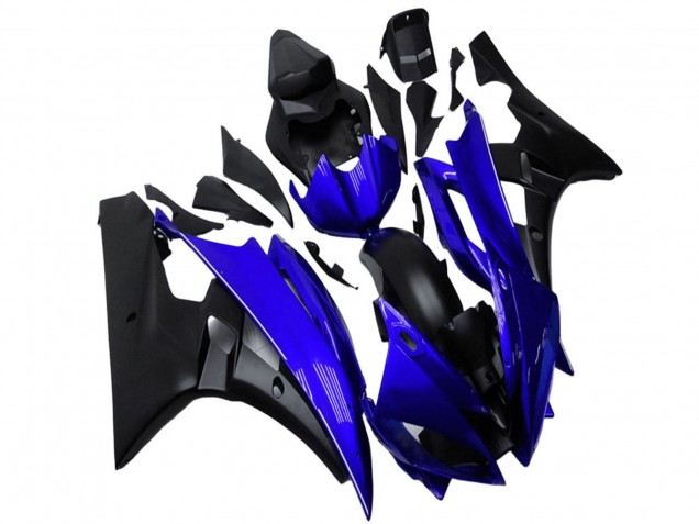 2006-2007 Blue Matte Black Yamaha YZF R6 Motorcycle Fairing Canada