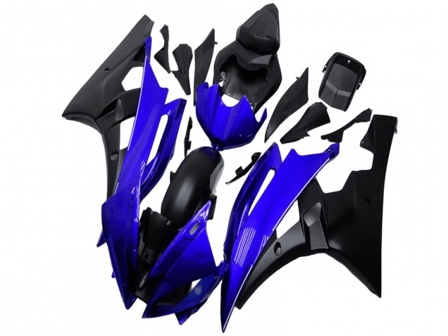 2006-2007 Blue Matte Black Yamaha YZF R6 Motorcycle Fairing Canada