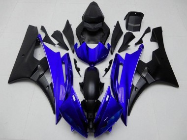 2006-2007 Blue Matte Black Yamaha YZF R6 Motorcycle Fairing Canada