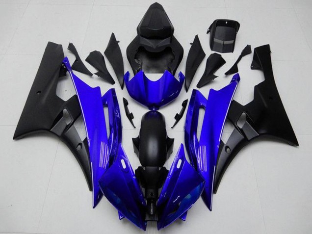 2006-2007 Blue Matte Black Yamaha YZF R6 Motorcycle Fairing Canada