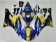 2006-2007 Blue Yellow Glossy Black Shark Yamaha YZF R6 Motorcycle Fairings Canada