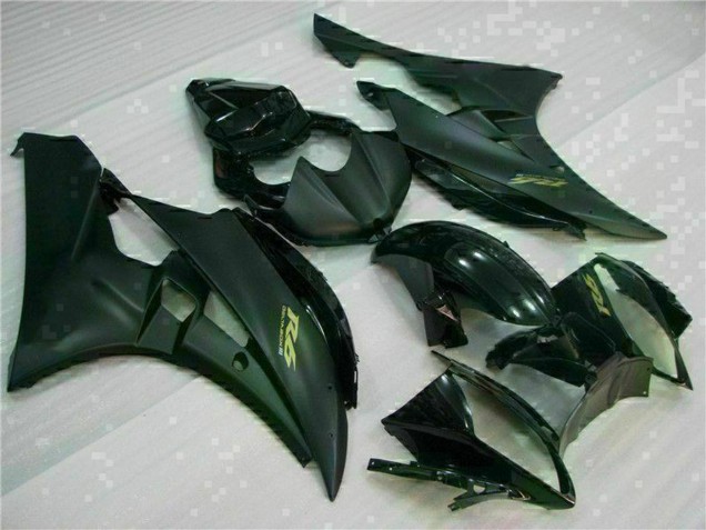 2006-2007 Glossy Black Matte Black Gold Decals Yamaha YZF R6 Motorcycle Fairings Canada