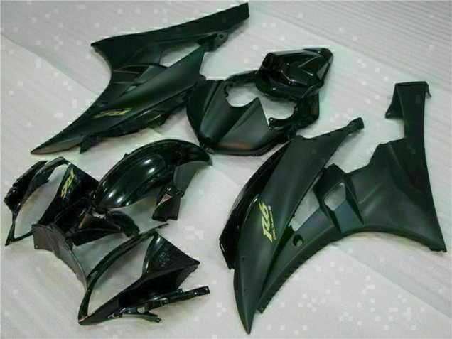 2006-2007 Glossy Black Matte Black Gold Decals Yamaha YZF R6 Motorcycle Fairings Canada