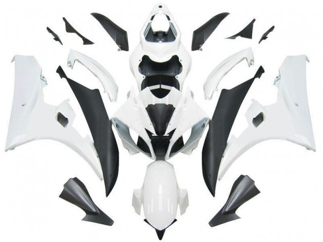 2006-2007 White Matte Black Yamaha YZF R6 Motorcycle Fairings Canada