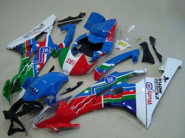 2006-2007 White Blue Red Green Fiat Motul Yamaha YZF R6 Motorcycle Fairings Canada