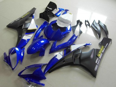 2006-2007 White Blue Matte Black Motul Michelin Yamaha YZF R6 Motorcycle Fairings Canada