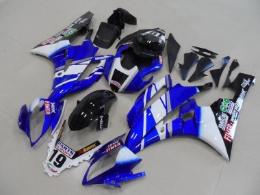 2006-2007 White Blue Glossy Black Fimer Yamalube Yamaha YZF R6 Motorcycle Fairings Canada