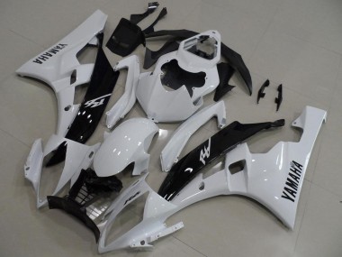 2006-2007 White Glossy Black Yamaha YZF R6 Motorcycle Fairings Canada