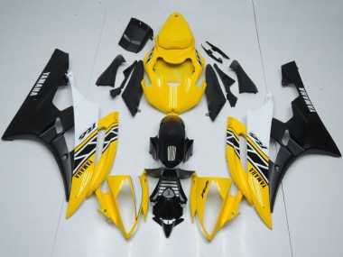 2006-2007 Yellow White Black OEM Style Yamaha YZF R6 Motorcycle Fairings Canada