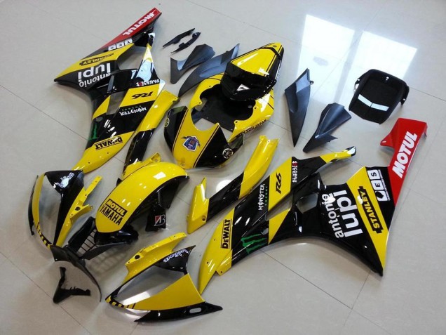 2006-2007 Yellow Glossy Black Red Green Motul Monster Yamaha YZF R6 Motorcycle Fairings Canada