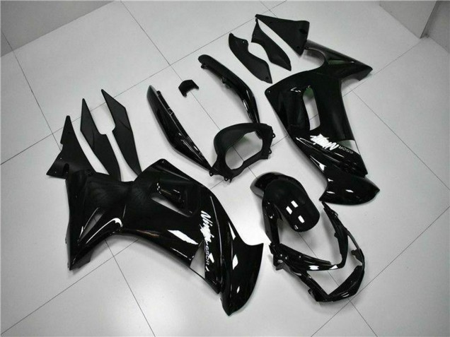 2006-2008 Glossy Black White Kawasaki EX650 Motorcycle Fairings Canada