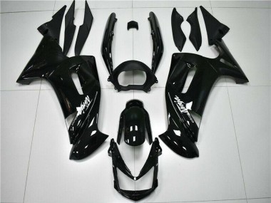 2006-2008 Glossy Black White Kawasaki EX650 Motorcycle Fairings Canada