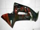 2006-2008 Glossy Black Red Flame Kawasaki EX650 Motorcycle Fairings Canada