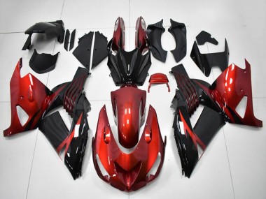 2006-2011 Red Black Kawasaki ZX14R ZZR1400 Motorcycle Fairings Canada