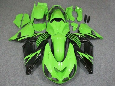 2006-2011 Green Glossy Black Kawasaki ZX14R ZZR1400 Motorcycle Fairing Canada