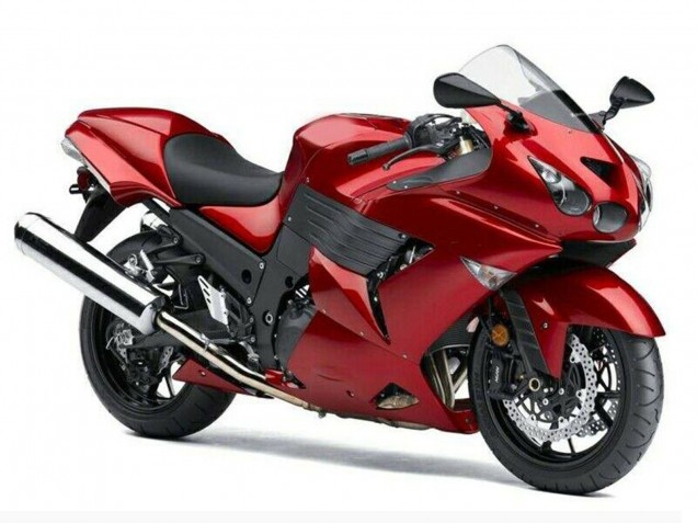 2006-2011 Red Kawasaki ZX14R ZZR1400 Motorcycle Fairings Canada