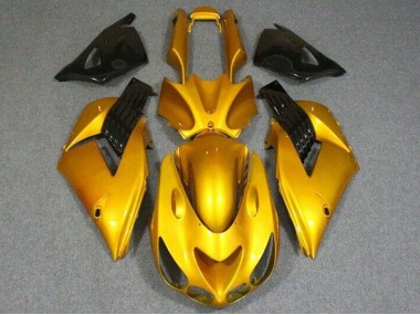 2006-2011 Gold Glossy Black Kawasaki ZX14R ZZR1400 Motorcycle Fairings Canada