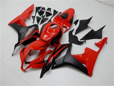 2007-2008 Red Matte Black Honda CBR600RR Bike Fairings Canada
