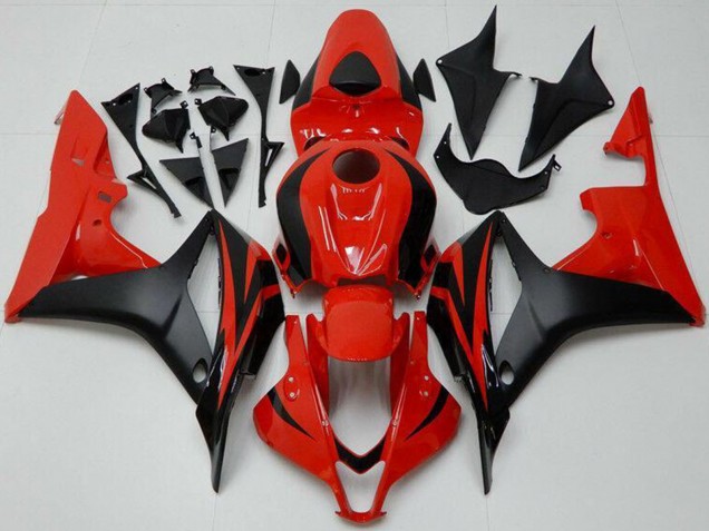 2007-2008 Red Matte Black Honda CBR600RR Bike Fairings Canada