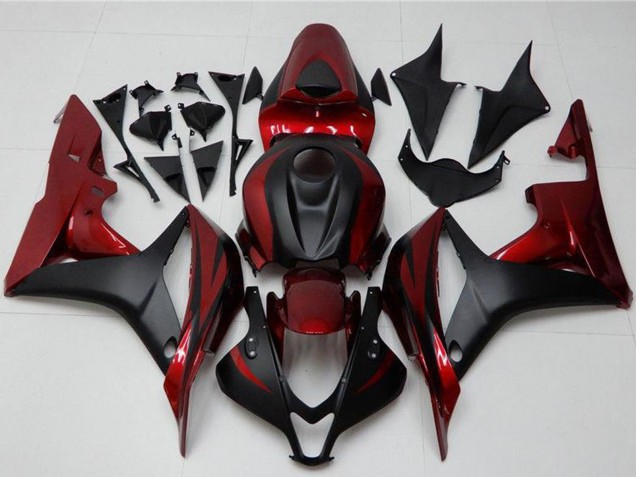 2007-2008 Red Matte Black Honda CBR600RR Motorcycle Fairing Kits Canada