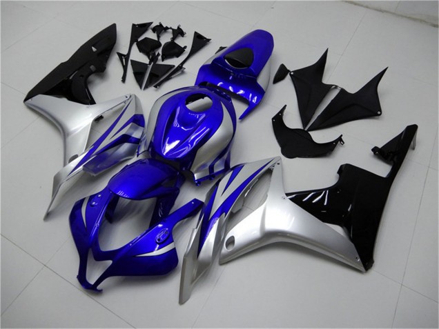 2007-2008 Silver Blue Glossy Black OEM Style Honda CBR600RR Motorcycle Fairings Canada