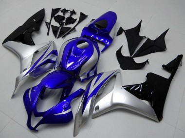 2007-2008 Silver Blue Glossy Black OEM Style Honda CBR600RR Motorcycle Fairings Canada