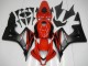 2007-2008 Red Matte Black with Decals Honda CBR600RR Motorcycle Fairings Canada