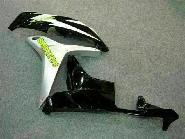 2007-2008 White Green Glossy Black Hannspree Honda CBR600RR Motorcycle Fairing Canada
