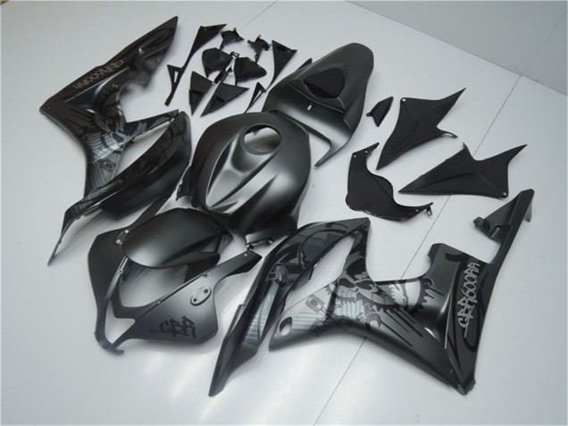 2007-2008 Matte Black Graffiti Honda CBR600RR Motorcycle Fairings Canada