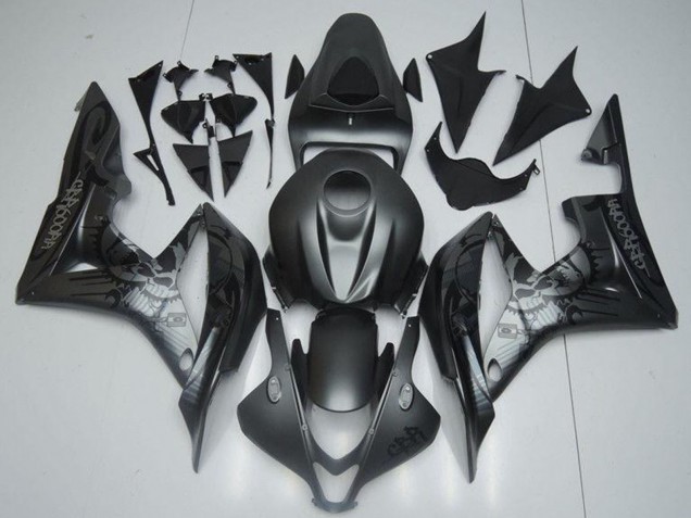 2007-2008 Matte Black Graffiti Honda CBR600RR Motorcycle Fairings Canada