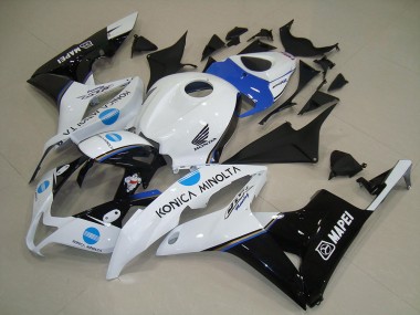 2007-2008 White Blue Glossy Black Konica Minolta Honda CBR600RR Motorcycle Fairings Canada