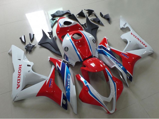 2007-2008 White Red Light Blue HRC Honda CBR600RR Motorcycle Fairings Canada