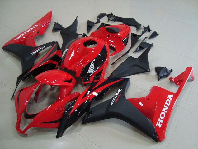 2007-2008 Red Matte Black OEM Style Honda CBR600RR Motorcycle Fairings Canada