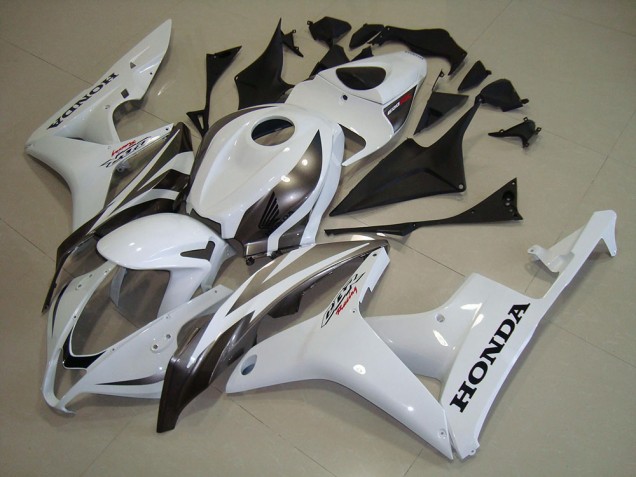 2007-2008 White Silver Honda CBR600RR Motorcycle Fairings Canada