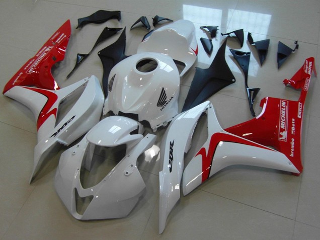 2007-2008 White Red Race Version Honda CBR600RR Motorcycle Fairings Canada