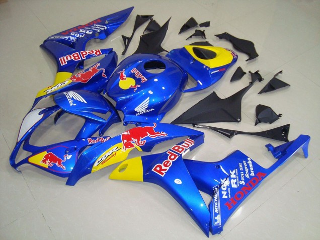 2007-2008 Blue Yellow Red Bull Honda CBR600RR Motorcycle Fairing Canada