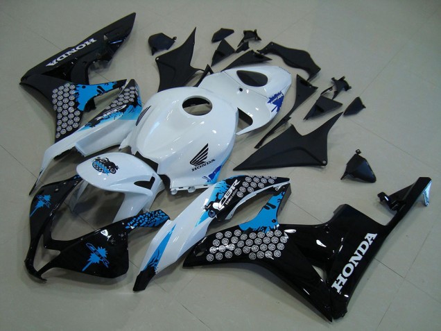 2007-2008 White Blue Glossy Black Honda CBR600RR Motorcycle Fairing Kits Canada