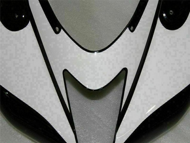 2007-2008 Black White Kawasaki ZX6R Motorcycle Fairings Canada