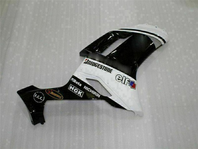 2007-2008 Black White Kawasaki ZX6R Motorcycle Fairings Canada