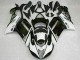 2007-2008 Black White Kawasaki ZX6R Motorcycle Fairings Canada