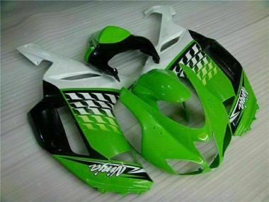 2007-2008 Green White Ninja Kawasaki ZX6R Motorcycle Fairings Canada