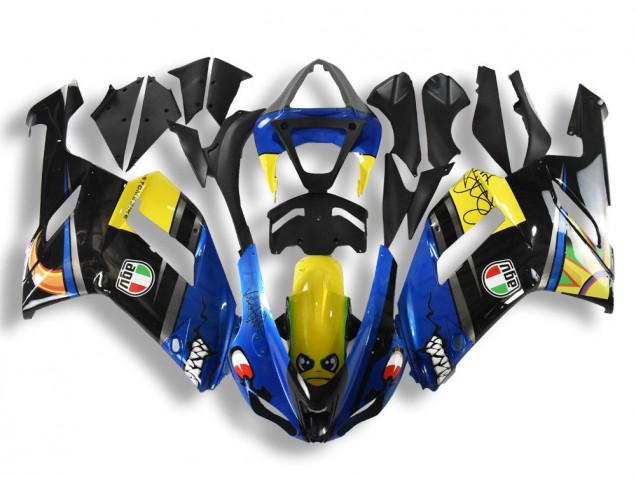 2007-2008 Blue Shark Kawasaki ZX6R Motorcycle Fairings Canada