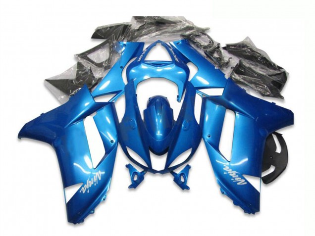 2007-2008 Blue Kawasaki ZX6R Motorcycle Fairing Canada