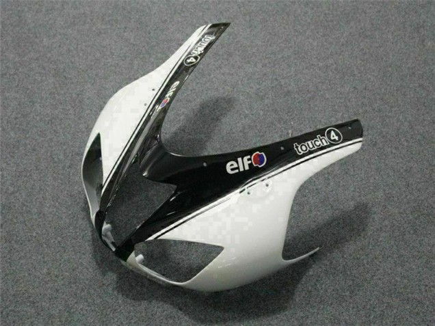 2007-2008 Black White Elf Kawasaki ZX6R Motorcycle Fairings Canada