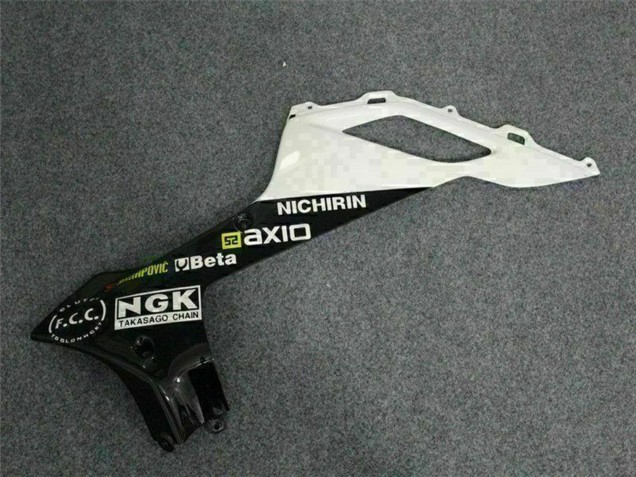 2007-2008 Black White Elf Kawasaki ZX6R Motorcycle Fairings Canada
